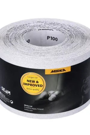 Meilleur Choix Mirka BASECUT Rouleau de papier abrasif 115 mm x 50 m, P100 ( 2251100110N )