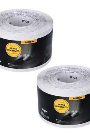 Offre Spéciale Mirka BASECUT Rouleau de papier abrasif 115 mm x 50 m, P100, 2 pcs. ( 2x 2251100110N )
