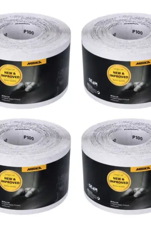 Promotion Mirka BASECUT Rouleau de papier abrasif 115 mm x 50 m, P100, 4 pcs. ( 4x 2251100110N )