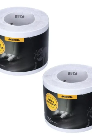 Mirka BASECUT Rouleaux de papier abrasif 115 mm x 50 m, P240, 2 pcs. Papier abrasif universel( 2x 2251100125N ) Jusqu'à Épuisement Des Stocks