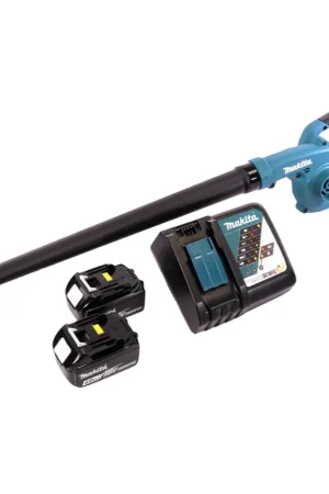 Makita DUB 186 RM souffleur de feuilles sans fil 18 V + 2x batterie 4,0 Ah + chargeur de batterie Prix Cassé