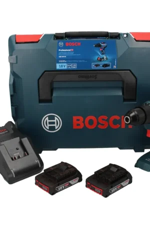 Achat Immédiat Bosch GSB 18 V-55 Professional Perceuse-visseuse sans fil sans balai + 2x Batteries 2,0 Ah + 1x Chargeur + Coffret ( 06019H5370 )