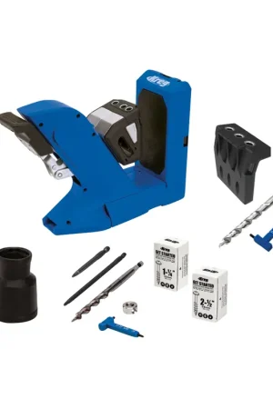 Prix Cassé KREG Pocket Hole Jig 720 Gabarit de perçage + Gabarit de perçage micro + Foret étagé + Foret + Vis