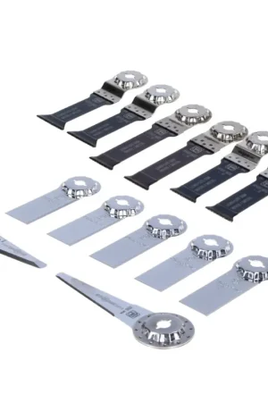 Jusqu'à Épuisement Des Stocks FEIN Best Of E-Cut Starlock Max Wood & Metal Lame de scie (35222967050) + Profi Set Starlock Max Lame de scie pour la rénovation des joints (35222967130)