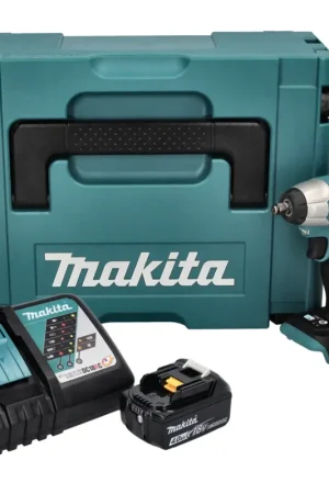 Visseuse à chocs sans fil Makita DTW 180 RM1J 18 V 180 Nm 3/8" Brushless + 1 batterie 4,0 Ah + chargeur + Makpac Prix Promo