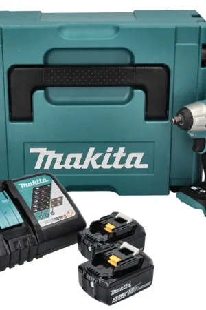 Solde Clé à chocs sans fil Makita DTW 180 RMJ 18 V 180 Nm 3/8" Brushless + 2 batteries 4,0 Ah + chargeur + Makpac