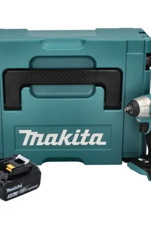 Populaire Visseuse à chocs sans fil Makita DTW 180 T1J 18 V 180 Nm 3/8" Brushless + 1 batterie 5,0 Ah + Makpac - sans chargeur