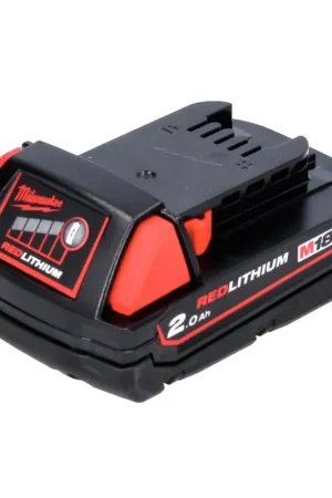 Vente Flash Milwaukee M18 B2 Batterie 18 V / 2,0 Ah / 2000 mAh ROUGE Li-Ion ( 4932430062 )