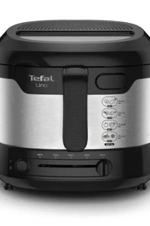 Tefal UNO FF215D30 Friteuse 1475 Watt 1,8 l volume 150 - 190 °C Noir , Acier Prix Promo