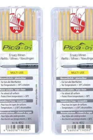 Pica DRY Mines de rechange jaune soluble dans l'eau - 20 pièces (2x 4032) Nouvelle Collection