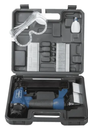 Commander Vite Scheppach Set d'accessoires pour cloueurs pneumatiques 4,7 - 7,5 bar (7906100715) + Clous + Agrafes + Lunettes de protection + Bouteille d'huile + Coffret à outils