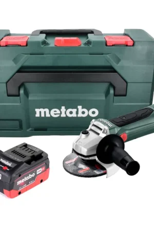 Offre Exclusive Meuleuse d'angle sur batterie Metabo W 18 LTX 125 18 V 125 mm + 1x batterie 5,5 Ah + metaBOX - sans chargeur