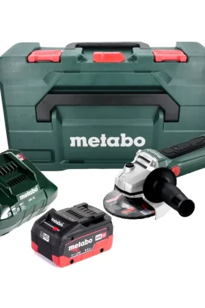 Seulement Aujourd'hui Meuleuse d'angle sur batterie Metabo W 18 LTX 125 18 V 125 mm + 1x batterie 8,0 Ah + chargeur + métaBOX
