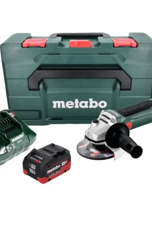 Meuleuse d'angle sur batterie Metabo W 18 LTX 125 18 V 125 mm + 1x batterie 10,0 Ah + chargeur + métaBOX Solde