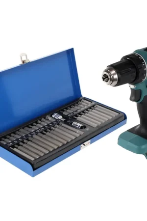 Makita DDF 485 Z Perceuse visseuse sans fil 50 Nm, 18V, sans balais + Set d'embouts 40 pièces - sans batterie, sans chargeur Affaire À Saisir