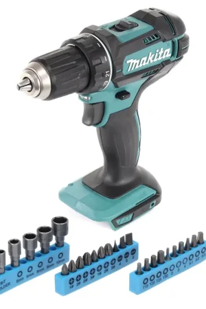 Achetez Aujourd'hui Makita DDF 482 Z Perceuse-visseuse sans fil 62Nm 18V + Set de clés à douilles - 26 pcs. - sans batterie, sans chargeur