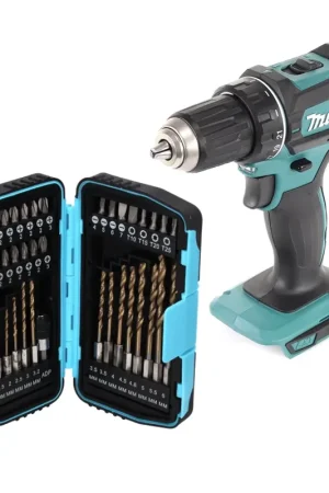 Pas Cher Makita DDF 482 Z Perceuse-visseuse sans fil 62Nm 18V + Set de forets à embouts - 40 pièces - sans batterie, sans chargeur