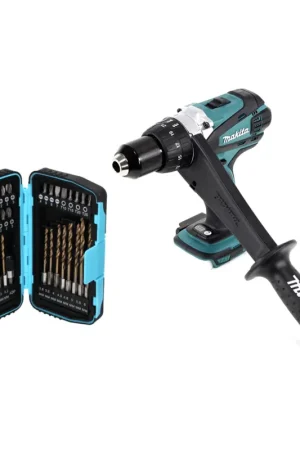 Makita DDF 458 Z Perceuse-visseuse sans fil 18 V, 91 Nm + Set de forets et embouts, 40 pcs. - sans batterie, sans chargeur Commander Maintenant