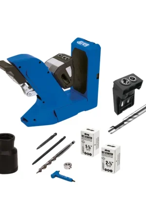 KREG Pocket Hole Jig 720 Gabarit de perçage + Cheville Gabarit de perçage + Foret étagé + Foret + Vis (KPHJ720) Super Prix