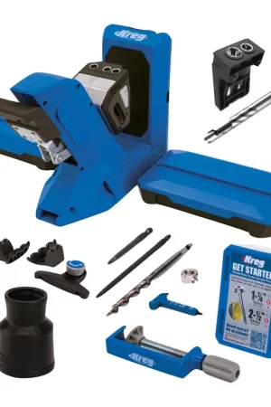 KREG Pocket-Hole Jig 720 PRO Gabarit de perçage + Station de base + Foret étagée + Foret + Vis (KPHJ720PRO) Vente Directe