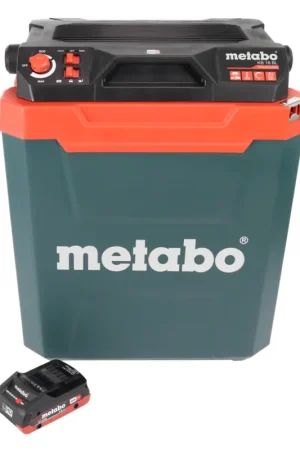 Promotion Metabo KB 18 BL Glacière sans fil 18 V avec fonction maintien au chaud 28 l Brushless + 1x batterie 4,0 Ah - sans chargeur