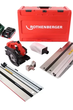 Rothenberger PIPECUT mini scie universelle à batterie 18 V 125 mm + 1x batterie 4,0 Ah + chargeur + rail de guidage + mallette (1000003398) Meilleur Choix