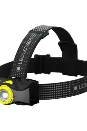 Certifié Ledlenser MH7 LED Lampe frontale 600 lm IPX4 Noir / Jaune ( 502154 ) + 1x Batterie + Câble de charge