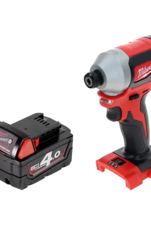 Milwaukee M18 BLID2-401 Visseuse à choc sans fil 180Nm 1/4" Brushless 18V + 1x Batterie 4,0Ah - sans chargeur Dernier Modèle
