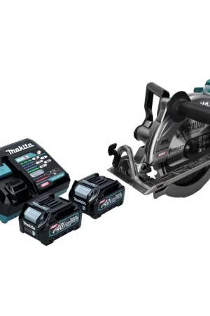 Acheter Direct Makita RS 002 GD2 Scie circulaire portative sans fil 40 V max. 260 mm Brushless + 2x batterie 2,5 Ah + chargeur