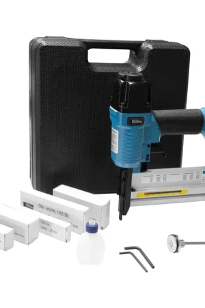 Güde IG 1/4" Agrafeuse à air comprimé 6 bar( 40220 ) + Verrou de sécurité + Boîte à Huile + Lunettes de protection + Accessoires Expédié Aujourd'hui