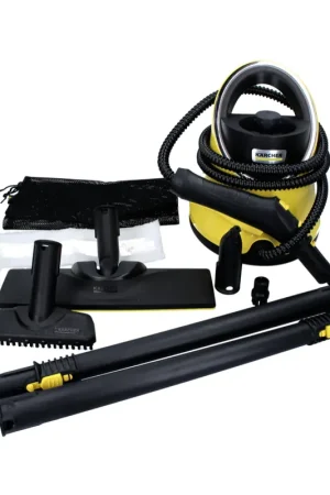 Prix Choc Kärcher SC 2 Deluxe Easyfix Nettoyeur à vapeur 1500 W ( 1.512-050.0 ) + Brosse à main + Brosse ronde + Brosse à taches + 2x Tubes d'extension + Serpillière + Couvercle pour buse à main