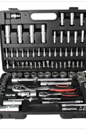 BGS technic Jeu de clés à douille Jeu d'embouts 6.3 mm 1/4" + 12.5 mm 1/2" - 94 pièces ( 2296 ) Meilleure Vente