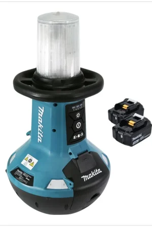 Petit Prix Makita DML 810 F Lampe LED sans fil 18 / 36 V ( 2 x 18 V ) 5500 lm IP54 + 2 batteries 3,0 Ah - sans chargeur