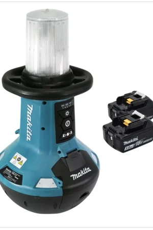 Lampe LED sans fil Makita DML 810 T 18 / 36 V ( 2 x 18 V ) 5500 lm IP54 + 2 batteries 5,0 Ah - sans chargeur Affaire À Saisir