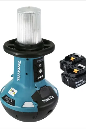 Vente Directe Lampe LED sans fil Makita DML 810 G 18 / 36 V ( 2 x 18 V ) 5500 lm IP54 + 2 batteries 6,0 Ah - sans chargeur