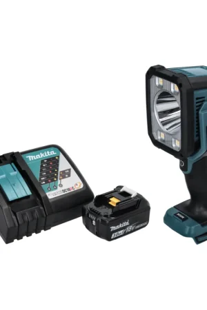 Offre Du Jour Makita DML 812 RF1 Lampe torche à LED 18 V 1250 lm + 1x batterie 3,0 Ah + chargeur