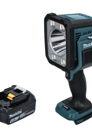 Makita DML 812 M1 Lampe torche LED sans fil 18 V 1250 lm + 1x batterie 4,0 Ah - sans chargeur Haute Qualité