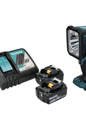 Super Prix Makita DML 812 RM Lampe torche à LED 18 V 1250 lm + 2x batterie 4,0 Ah + chargeur