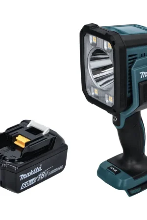 Makita DML 812 G1 Lampe torche LED sans fil 18 V 1250 lm + 1x batterie 6,0 Ah - sans chargeur Satisfait Ou Remboursé