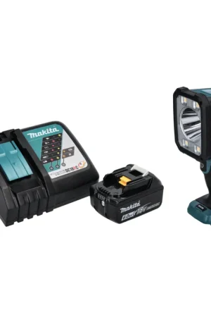 Makita DML 812 RG1 Lampe torche à LED 18 V 1250 lm + 1x batterie 6,0 Ah + chargeur Expédition Rapide