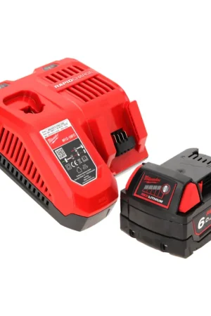 Jusqu'à Épuisement Des Stocks Milwaukee M18 NRG-601 Set de démarrage : 1x Batterie 6,0 Ah / 6000 mAh 18V + Chargeur (4932451079) (932451244)