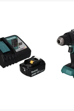 Achetez Aujourd'hui Makita DHP 484 RF1 Perceuse-visseuse à percussion sans fil 18 V 54 Nm brushless + 1x Batterie 3,0 Ah + Chargeur