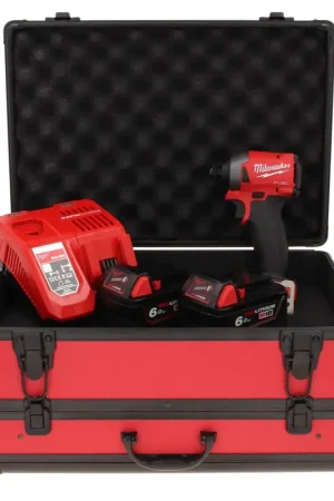 Clé à chocs sans fil Milwaukee M18 FID2-602FC TX 18 V 1/4" 226 Nm + 2x batteries 6,0 Ah + chargeur + coffret TX Bon Marché