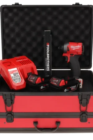 Acheter En Ligne Clé à chocs sans fil Milwaukee M18 FID2-602FC TX 18 V 1/4" 226 Nm + 2x batteries 6,0 Ah + chargeur + mètre pliant + coffret TX