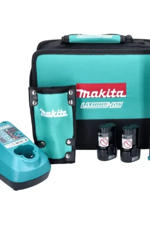 Makita TD 022 DSE Visseuse à chocs articulée 7.2 V 25 Nm + 2x Batteries 1.5 Ah + Chargeur + Sacoche Dernière Chance
