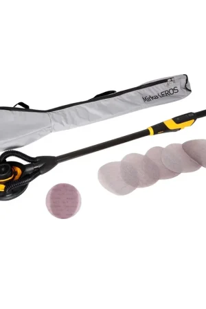 Mirka LEROS 950 CV Ponceuse électrique pour murs et plafonds 225mm 5,0mm 350W + Sac + 30x Disques abrasifs Promotion