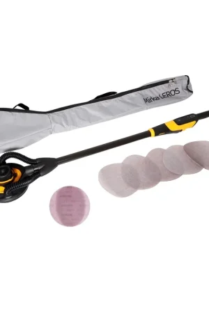 Mirka LEROS 950 CV Ponceuse électrique pour murs et plafonds 5,0mm 225mm 350W + Sac + 30x Disques abrasifs Nouvelle Collection