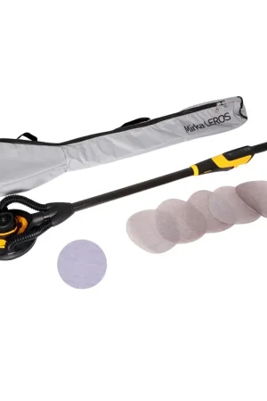 Promotion Mirka LEROS 950 CV Ponceuse électrique pour murs et plafonds 5,0mm 225mm 350W + Sac + 30x Disques abrasifs