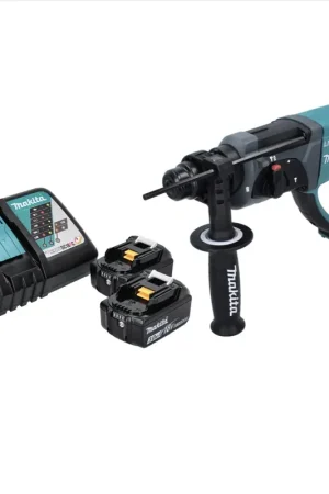 Acheter Direct Makita DHR 202 RF Perforateur sans fil 18 V 2,0 J SDS Plus + 2x Batteries 3,0 Ah + Chargeur