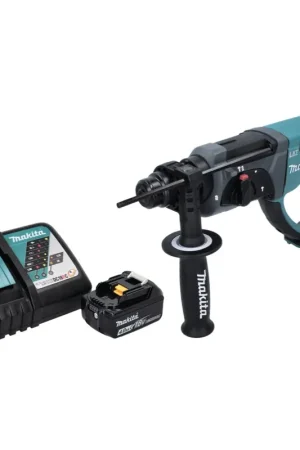 Satisfait Ou Remboursé Makita DHR 202 RM1 Marteau perforateur burineur sans fil 18 V 2,0 J SDS Plus + 1x Batterie 4,0 Ah + Ladegert